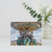 マリタイムファウンテンアットプレイドラコンコルド – パリ ポストカード (スタンド正面)