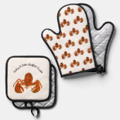 マリタイムロブスター 鍋つかみ&鍋敷きセット (正面/裏面)