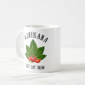 マリナラは今イタリアのバジルのトマト葉を言う コーヒーマグカップ (正面左)