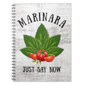 マリナラは今イタリアのバジルのトマト葉を言う ノートブック (正面)