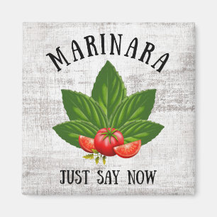 マリナラは今イタリアのバジルのトマト葉を言う マグネット