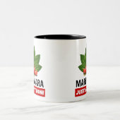 マリナラは今バジルのトマト葉を言う ツートーンマグカップ (中央)