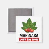 マリナラは今バジルのトマト葉を言う マグネット (正面/裏面)