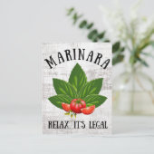 マリナリラックスラリーガルバジルトマトのフードユーモア シーズンポストカード (スタンド正面)