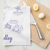 マリナ退職したとセーラータトゥーの意味 キッチンタオル (四つ折り)