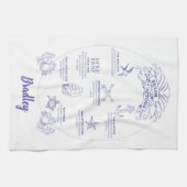 マリナ退職したとセーラータトゥーの意味 キッチンタオル (横)