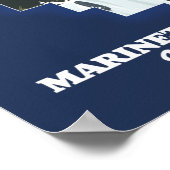 マリネット郡ウィスコンシンの地図 ポスター (角)