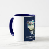 マリネット郡ウィスコンシンの地図 マグカップ (正面左)