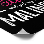 マリノイスドッグ恋人タトゥーおもしろい犬マママギフトアイディア ポスター (角)