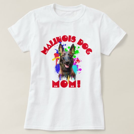 マリノワママ犬最高の愛犬ママ Tシャツ (デザイン正面)
