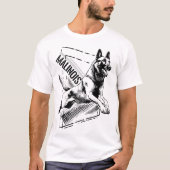 マリノワ – ベルギーの羊飼い – メヘラー Tシャツ (正面)