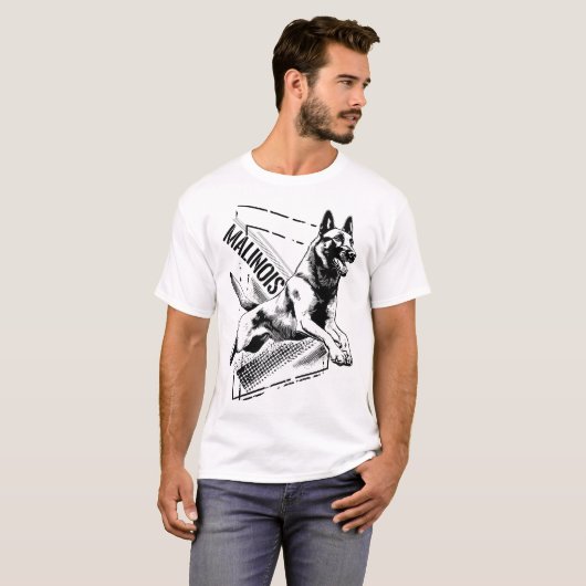 マリノワ – ベルギーの羊飼い – メヘラー Tシャツ (正面フル)