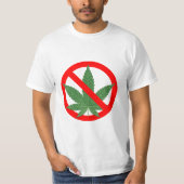 マリファナは大麻を禁止しません Tシャツ (正面)
