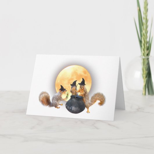 マリファナ付きリスの魔女 カード (正面)