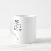 マリファナ好きのための面白い元素表 サイエンスTシャツ コーヒーマグカップ (正面左)
