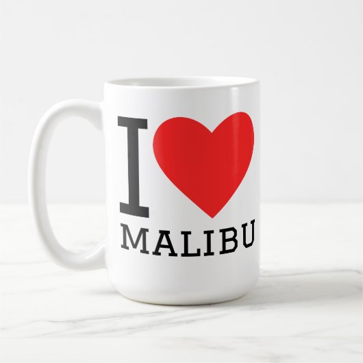 マリブが好き コーヒーマグカップ (左)