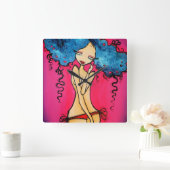 マリブの柱時計 スクエア壁時計 (ホーム)