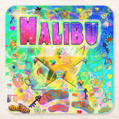 マリブエポックアワーコースター スクエアペーパーコースター (正面)