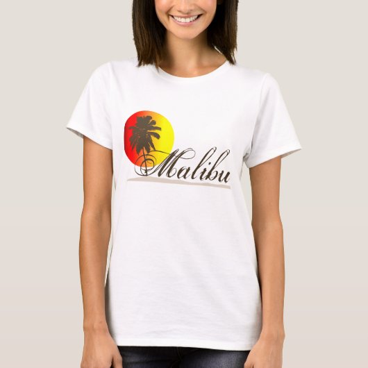 マリブカリフォルニアの記念品 Tシャツ (正面)