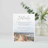 マリブカリフォルニアビーチウォーター結婚カラー詳細 エンクロージャーカード (スタンド正面)