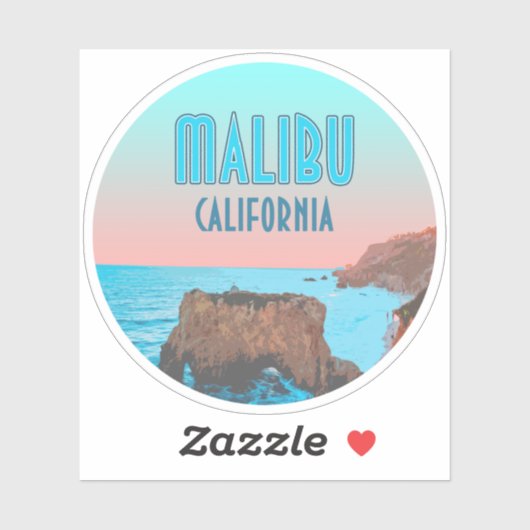 マリブカリフォルニアマタドールビーチヴィンテージ シール (シート)