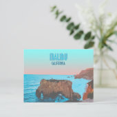 マリブカリフォルニアマタドールビーチヴィンテージ ポストカード (スタンド正面)