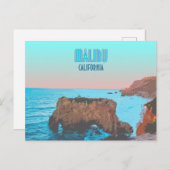 マリブカリフォルニアマタドールビーチヴィンテージ ポストカード (正面/裏面)