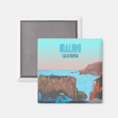 マリブカリフォルニアマタドールビーチヴィンテージ マグネット (正面/裏面)