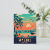 マリブカリフォルニアレトロサンセットデミディーズ1950s ポストカード (スタンド正面)