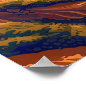 マリブカリフォルニアロサンゼルスエルマタドールビーチ ポスター (角)