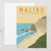 マリブカリフォルニア 招待状 (正面/裏面)