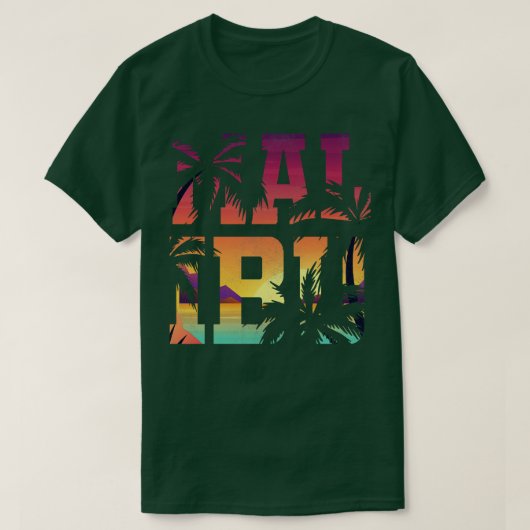 マリブカリフォルニア Tシャツ (デザイン正面)