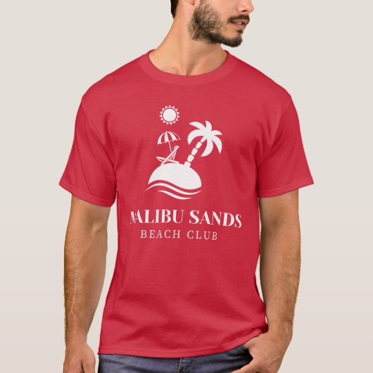 マリブサンズビーチクラブの友達 Tシャツ (正面)