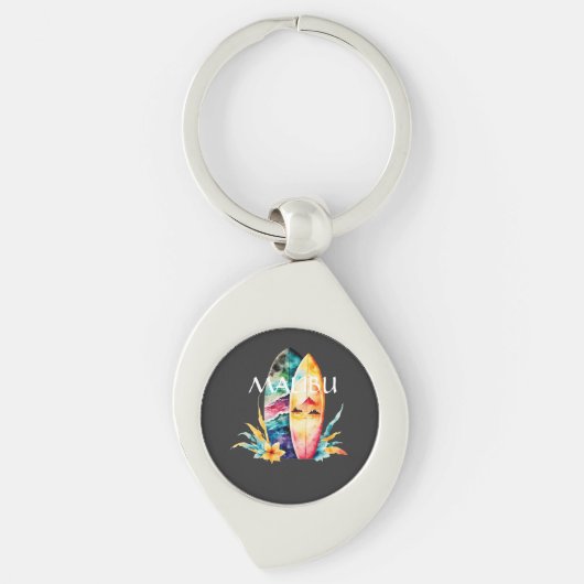 マリブサーフボード キーホルダー (正面)