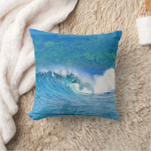 マリブジェムフィジー波コットンピロー クッション (ブランケット)