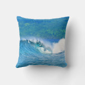 マリブジェムフィジー波コットンピロー クッション (裏面)