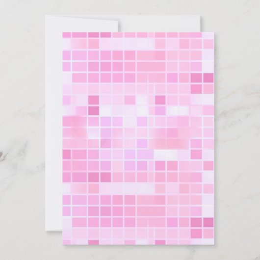 マリブドールベスティーズビーチ誕生日ピンクグリッター 招待状 (裏面)