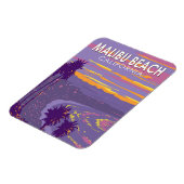 マリブビーチカリフォルニアトラベルアートヴィンテージ マグネット (左側)