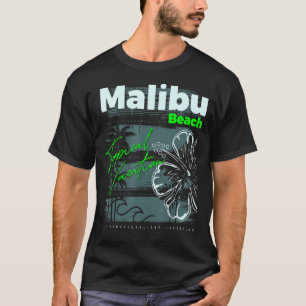 マリブビーチカリフォルニアノベルティグラフィックティーズ&コオ Tシャツ