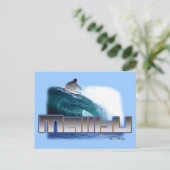 マリブビーチサーフィン ポストカード (スタンド正面)