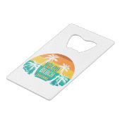 マリブビーチレトロ クレジットカード栓抜き (正面アングル)