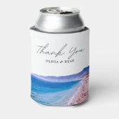 マリブビーチ結婚式の好意カスタム 缶クーラー (缶裏面)