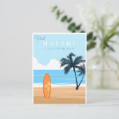 マリブビーチ、カリフォルニアヴィンテージトラベル ポストカード (スタンド正面)