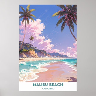 マリブビーチ(カリフォルニア) ポスター