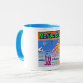 「マリブビーチ」サーファー杯 マグカップ (正面左)