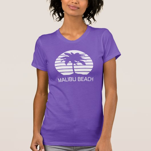 マリブビーチ レトロ Tシャツ (正面)