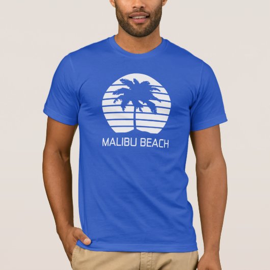 マリブビーチ レトロ Tシャツ (正面)