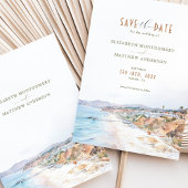 マリブビーチCA日付の保存 招待状