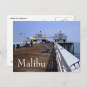 マリブピア、カリフォルニアポストカード ポストカード (正面/裏面)