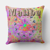 マリブラッキーゴールデンピロー クッション (裏面)